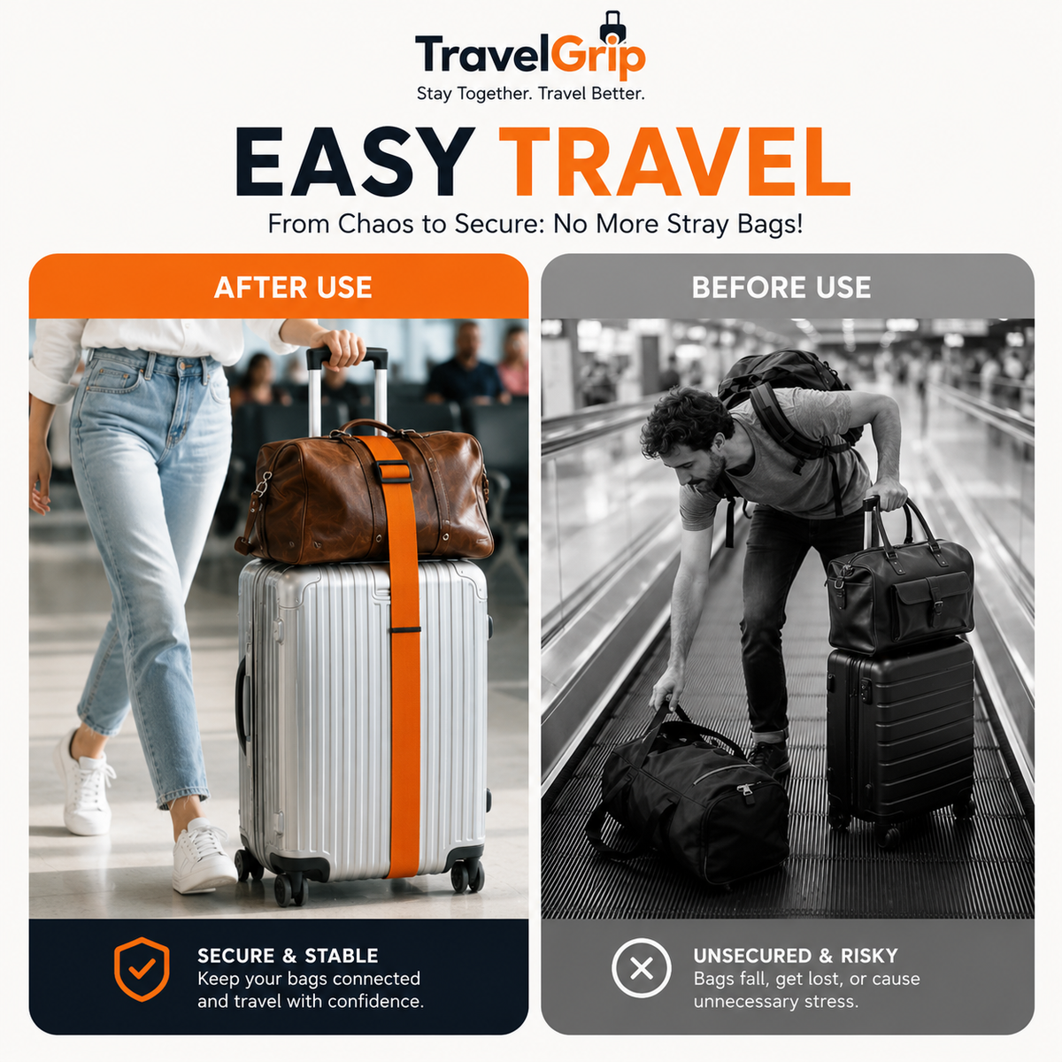 3-in-1 Travel Strap for Moving & Camping Travel Better (BUY 1 GET 1 FREE)