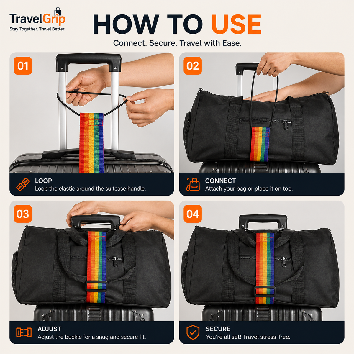 3-in-1 Travel Strap for Moving & Camping Travel Better (BUY 1 GET 1 FREE)