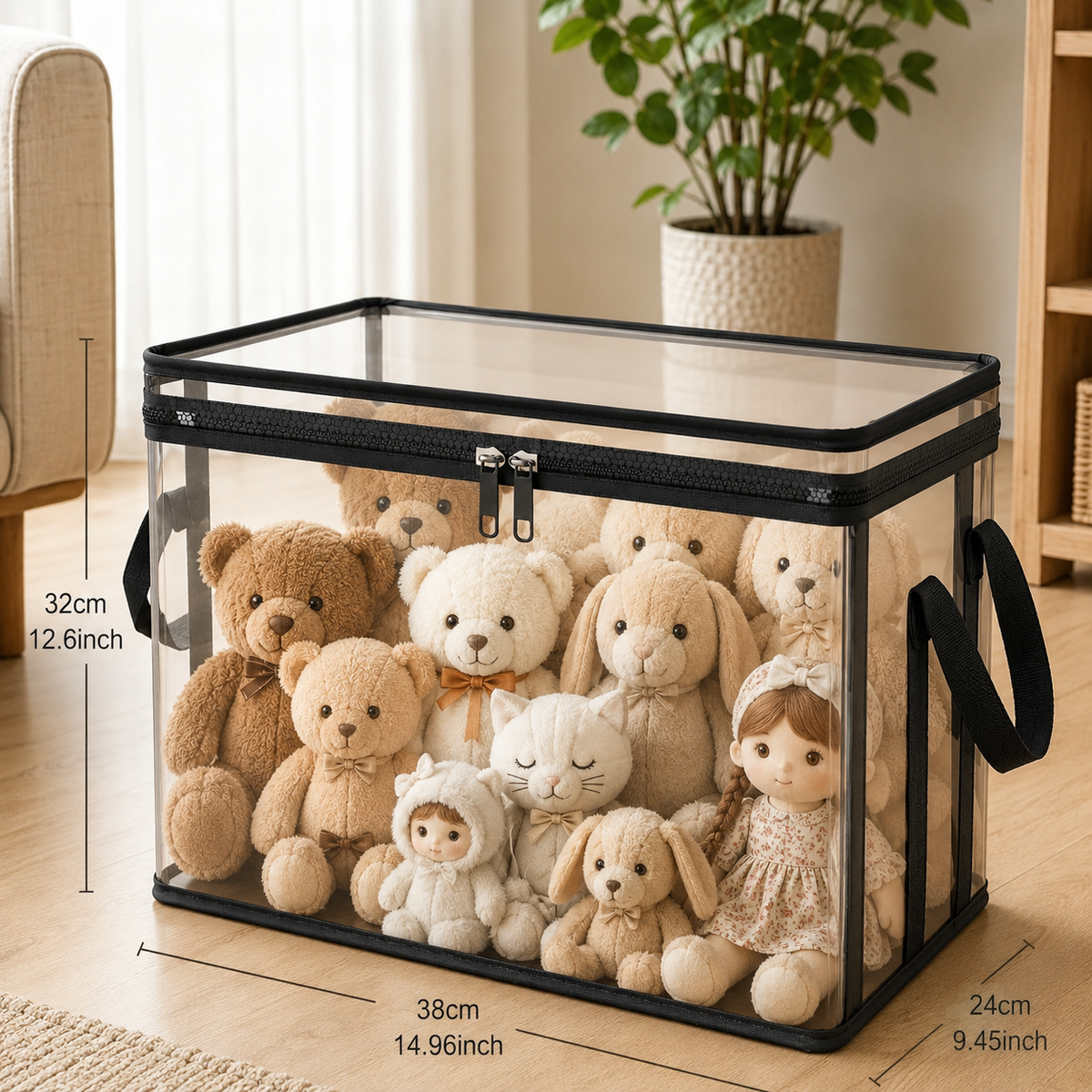 Large Dustproof Storage Box with Handle –  (BUY 1 GET 1 FREE)