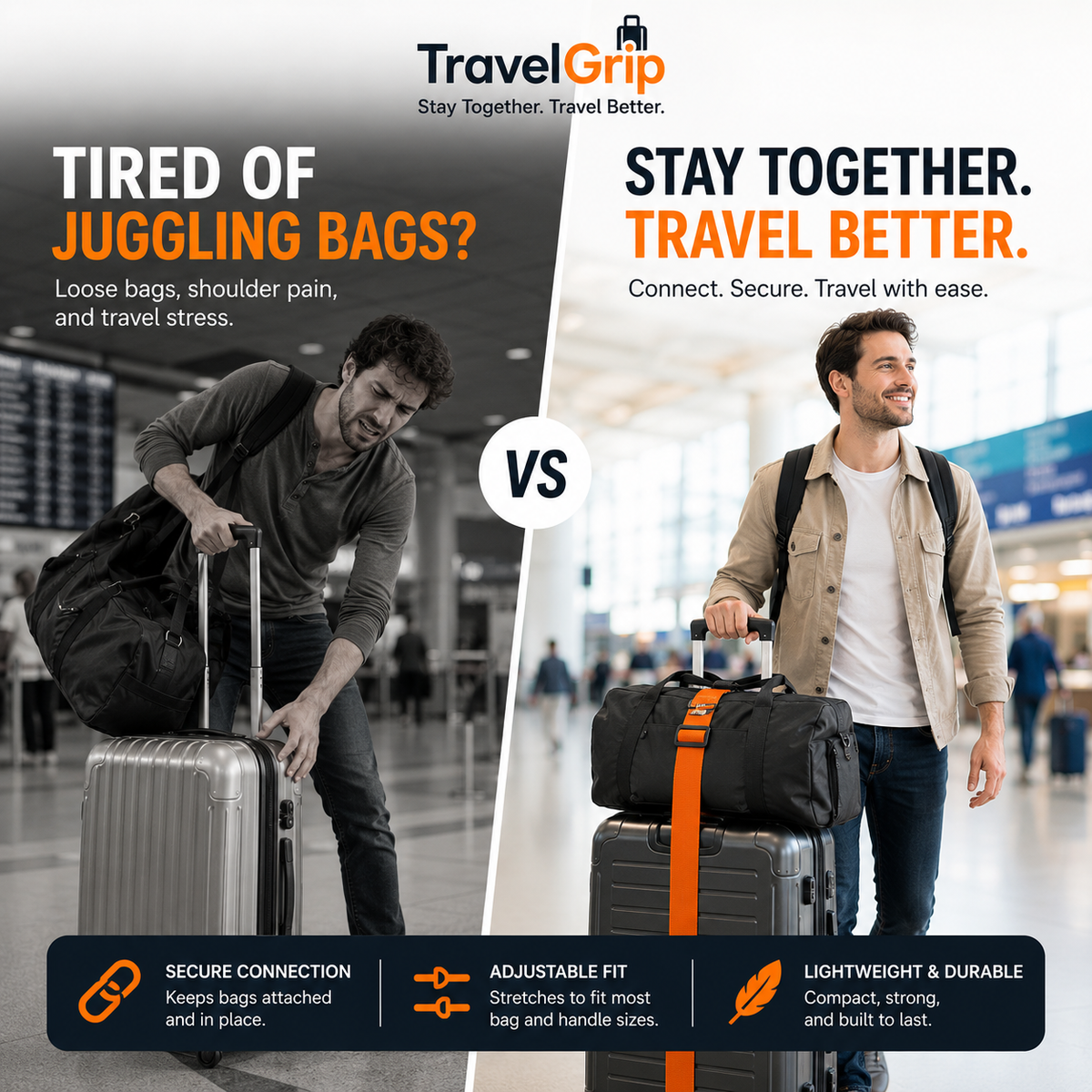 3-in-1 Travel Strap for Moving & Camping Travel Better (BUY 1 GET 1 FREE)