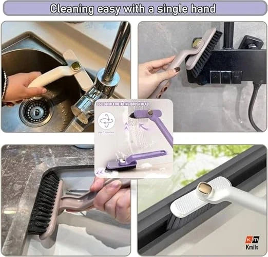 FlexScrub™ – Multi-Function Cleaning Brush | Hard-Bristle Power | Deep Tile & Grout Cleaning