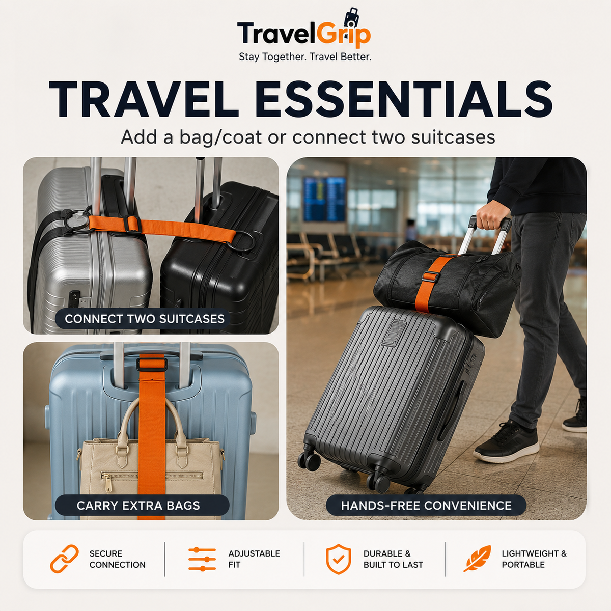 3-in-1 Travel Strap for Moving & Camping Travel Better (BUY 1 GET 1 FREE)