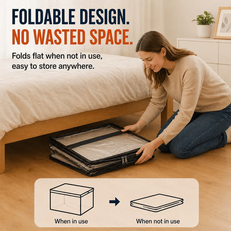 Large Dustproof Storage Box with Handle –  (BUY 1 GET 1 FREE)