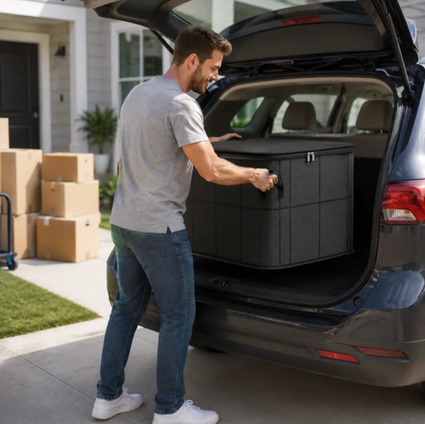 Spacious Moving Storage Bin – Zippered Organizer (BUY 1 GET 1 FREE)