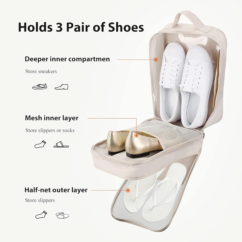 Portable Travel Shoe Bag for Luggage