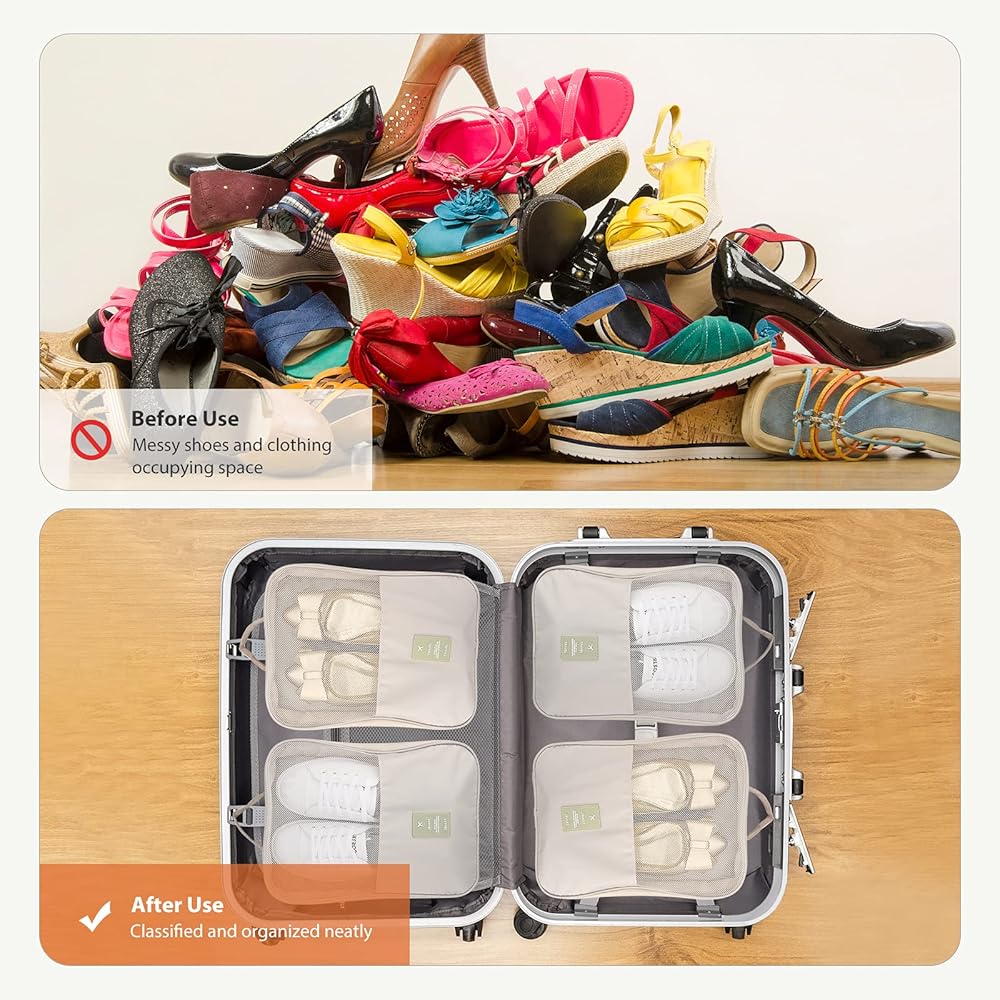 Portable Travel Shoe Bag for Luggage