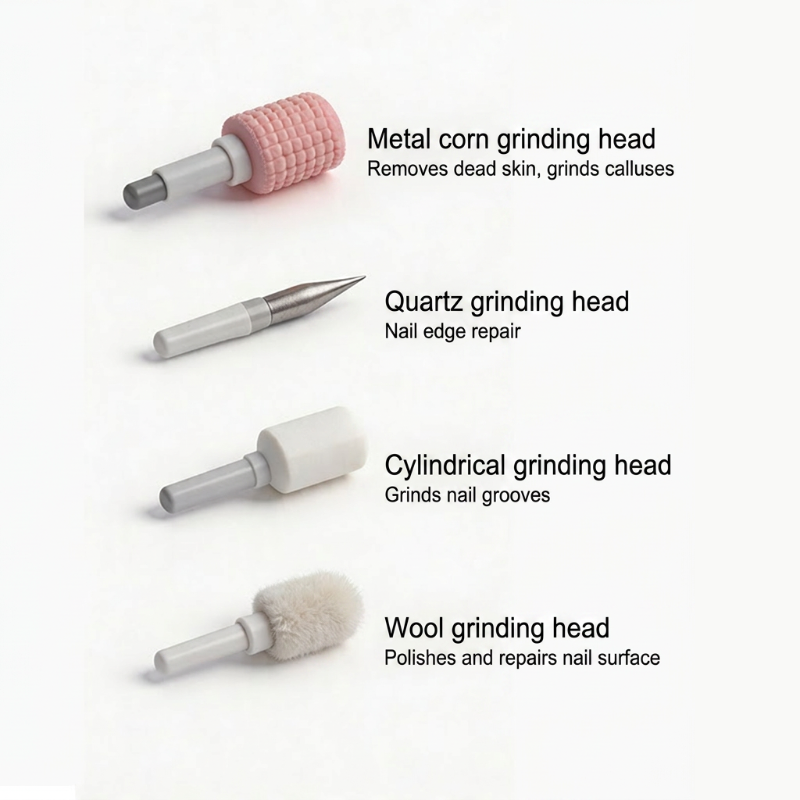 Professional Electric Nail Drill – Multi-Head & Digital Speed Control